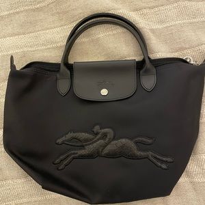 Longchamp Limited Edition Authentic Le Pliage Victoire Black Tote